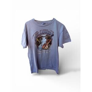 Vintage Telluride Bluegrass Festival T Shirt Cal Cru White Graphic Tee Mens L